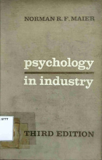 Image of PSYCHOLOGY IN INDUSTRY