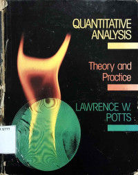 Image of QUANTITATIVE ANALYSIS: THEORY AND PRACTICE