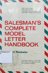 Image of SALESMAN'S COMPLETE MODEL LETTER HANDBOOK