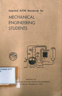 Image of SELECTED ASTM STANDARDS FOR MECHANICAL ENGINEERING STUDENTS