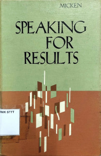 Image of SPEAKING FOR RESULTS: FOR BUSINESS AND PROFESSIONAL SPEAKERS