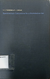 Image of SPECTROSCOPIC CALCULATIONS FOR A MULTIELECTRON ION