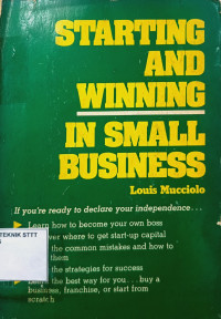 Image of STARTING AND WINNING IN SMALL BUSINESS