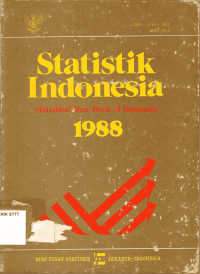Image of STATISTIK INDONESIA (STATISTICAL YEAR BOOK OF INDONESIA) 1988