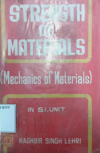 Image of STRENGTH OF MATERIALS (MECHANICS OF MATERIALS)
