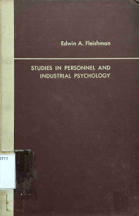 Image of STUDIES IN PERSONNEL AND INDUSTRIAL PSYCHOLOGY