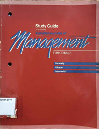 Image of STUDY GUIDE TO ACCOMPANY FUNDAMENTALS OF MANAGEMENT