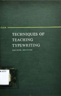 Image of TECHNIQUES OF TEACHING TYPEWRITING