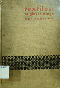 Image of TEXTILES: ORIGINS TO USAGE