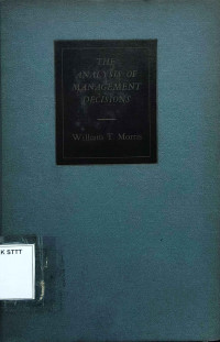 Image of THE ANALYSIS OF MANAGEMENT DECISIONS