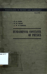 Image of THE FUNDAMENTALS CONSTANTS OF PHYSICS