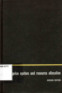 Image of THE PRICE SYSTEM AND RESOURCE ALLOCATION REVISED EDITION