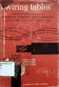 Image of WIRING TABLES